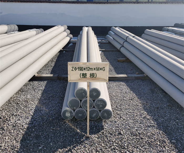安吉190×12米钢筋混凝土水泥电线杆